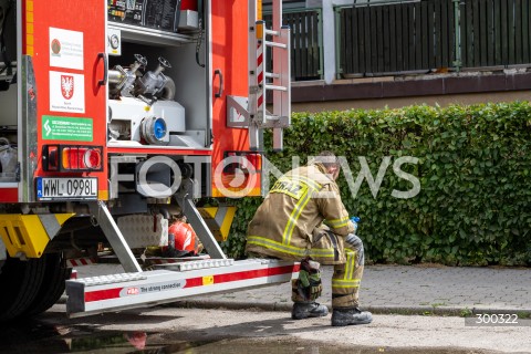 04.07.2025 ZABKI<br />
POZAR BUDYNKU MIESZKALNEGO<br />
N/Z STRAZ POZARNA PSP<br />
FOT. MARCIN BANASZKIEWICZ / FOTONEWS  