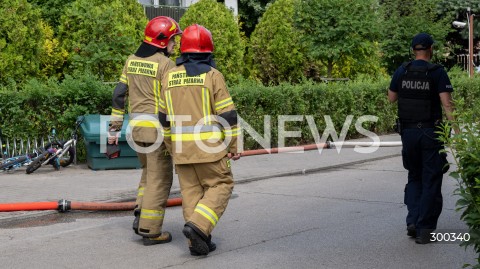  04.07.2025 ZABKI<br />
POZAR BUDYNKU MIESZKALNEGO<br />
N/Z STRAZ POZARNA PSP<br />
FOT. MARCIN BANASZKIEWICZ / FOTONEWS  