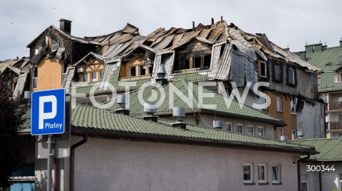  04.07.2025 ZABKI<br />
POZAR BUDYNKU MIESZKALNEGO<br />
N/Z BUDYNEK PO POZARZE<br />
FOT. MARCIN BANASZKIEWICZ / FOTONEWS  