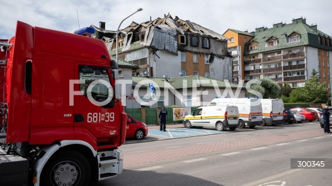  04.07.2025 ZABKI<br />
POZAR BUDYNKU MIESZKALNEGO<br />
N/Z BUDYNEK PO POZARZE<br />
FOT. MARCIN BANASZKIEWICZ / FOTONEWS  
