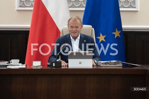  08.07.2025 WARSZAWA<br />
POSIEDZENIE RZADU<br />
N/Z PREMIER DONALD TUSK<br />
 