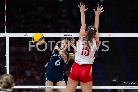  23.07.2025 LODZ <br />
FIVB WOMEN'S VOLLEYBALL NATIONS LEAGUE <br />
SIATKARSKA LIGA NARODOW KOBIET <br />
MECZ POLSKA - CHINY ( POLAND - CHINA ) <br />
N/Z XANGYU GONG<br />
 