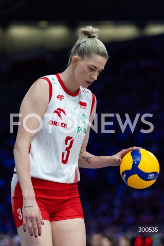  23.07.2025 LODZ <br />
FIVB WOMEN'S VOLLEYBALL NATIONS LEAGUE <br />
SIATKARSKA LIGA NARODOW KOBIET <br />
MECZ POLSKA - CHINY ( POLAND - CHINA ) <br />
N/Z MAGDALENA STYSIAK SYLWETKA<br />
 