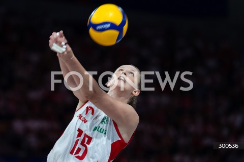  23.07.2025 LODZ <br />
FIVB WOMEN'S VOLLEYBALL NATIONS LEAGUE <br />
SIATKARSKA LIGA NARODOW KOBIET <br />
MECZ POLSKA - CHINY ( POLAND - CHINA ) <br />
N/Z MARTYNA CZYRNIANSKA SYLWETKA<br />
 