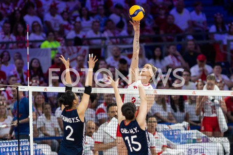 23.07.2025 LODZ <br />
FIVB WOMEN'S VOLLEYBALL NATIONS LEAGUE <br />
SIATKARSKA LIGA NARODOW KOBIET <br />
MECZ POLSKA - CHINY ( POLAND - CHINA ) <br />
N/Z MAGDALENA STYSIAK<br />
 