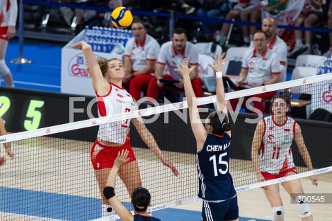  23.07.2025 LODZ <br />
FIVB WOMEN'S VOLLEYBALL NATIONS LEAGUE <br />
SIATKARSKA LIGA NARODOW KOBIET <br />
MECZ POLSKA - CHINY ( POLAND - CHINA ) <br />
N/Z  AGNIESZKA KORNELUK <br />
 