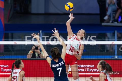 23.07.2025 LODZ <br />
FIVB WOMEN'S VOLLEYBALL NATIONS LEAGUE <br />
SIATKARSKA LIGA NARODOW KOBIET <br />
MECZ POLSKA - CHINY ( POLAND - CHINA ) <br />
N/Z MARTYNA CZYRNIANSKA<br />
 