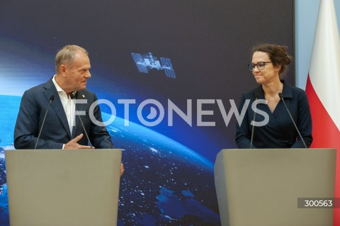  24.07.2025 WARSZAWA<br />
SPOTKANIE PREMIERA Z POLSKIM ASTRONAUTA<br />
N/Z PREMIER DONALD TUSK MARTA EWA WACHOWICZ<br />
 