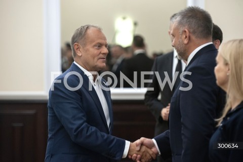  25.07.2025 WARSZAWA<br />
POSIEDZENIE RADY MINISTROW<br />
N/Z PREMIER DONALD TUSK WALDEMAR ZUREK<br />
 