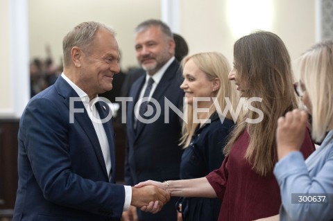  25.07.2025 WARSZAWA<br />
POSIEDZENIE RADY MINISTROW<br />
N/Z PREMIER DONALD TUSK AGNIESZKA DZIEMIANOWICZ BAK<br />
 