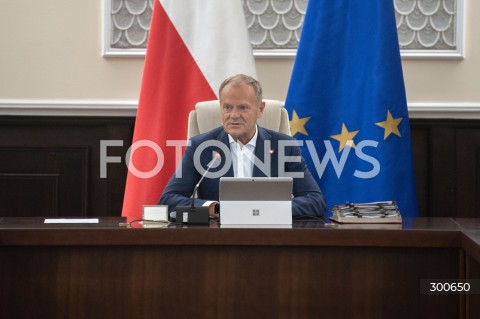  25.07.2025 WARSZAWA<br />
POSIEDZENIE RADY MINISTROW<br />
N/Z PREMIER DONALD TUSK<br />
 