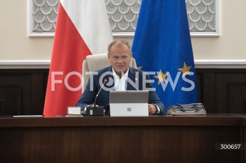  25.07.2025 WARSZAWA<br />
POSIEDZENIE RADY MINISTROW<br />
N/Z PREMIER DONALD TUSK<br />
 