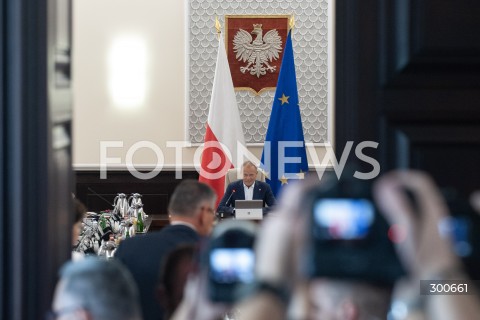  25.07.2025 WARSZAWA<br />
POSIEDZENIE RADY MINISTROW<br />
N/Z PREMIER DONALD TUSK<br />
 