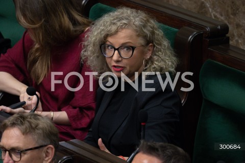  25.07.2025 WARSZAWA<br />
POSIEDZENIE SEJMU RP<br />
N/Z KATARZYNA KOTULA<br />
FOT. MARCIN BANASZKIEWICZ / FOTONEWS  