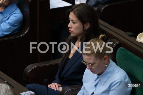  25.07.2025 WARSZAWA<br />
POSIEDZENIE SEJMU RP<br />
N/Z ALEKSANDRA UZNANSKA WISNIEWSKA<br />
FOT. MARCIN BANASZKIEWICZ / FOTONEWS  