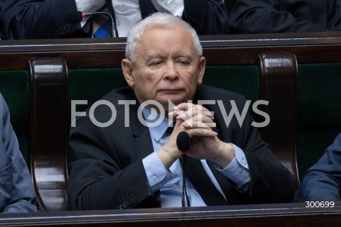  25.07.2025 WARSZAWA<br />
POSIEDZENIE SEJMU RP<br />
N/Z JAROSLAW KACZYNSKI<br />
FOT. MARCIN BANASZKIEWICZ / FOTONEWS  