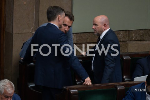  25.07.2025 WARSZAWA<br />
POSIEDZENIE SEJMU RP<br />
N/Z ZBIGNIEW ZIOBRO MARIUSZ GOSEK<br />
FOT. MARCIN BANASZKIEWICZ / FOTONEWS  