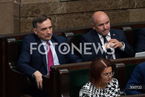 25.07.2025 WARSZAWA<br />
POSIEDZENIE SEJMU RP<br />
N/Z ZBIGNIEW ZIOBRO MARIUSZ GOSEK<br />
FOT. MARCIN BANASZKIEWICZ / FOTONEWS  