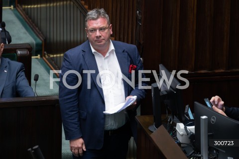  25.07.2025 WARSZAWA<br />
POSIEDZENIE SEJMU RP<br />
N/Z MICHAL WOJCIK<br />
FOT. MARCIN BANASZKIEWICZ / FOTONEWS  