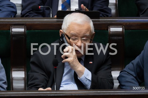  25.07.2025 WARSZAWA<br />
POSIEDZENIE SEJMU RP<br />
N/Z JAROSLAW KACZYNSKI<br />
FOT. MARCIN BANASZKIEWICZ / FOTONEWS  
