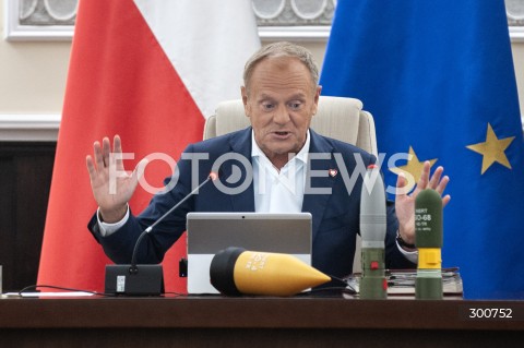  29.07.2025 WARSZAWA<br />
POSIEDZENIE RADY MINISTROW<br />
N/Z PREMIER DONALD TUSK<br />
 