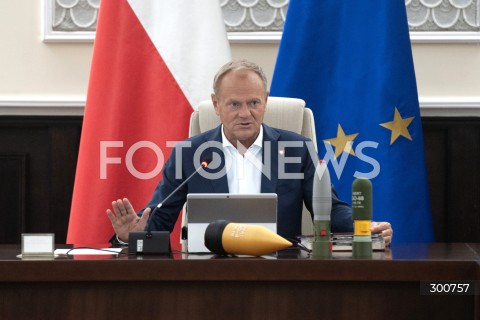  29.07.2025 WARSZAWA<br />
POSIEDZENIE RADY MINISTROW<br />
N/Z PREMIER DONALD TUSK<br />
 