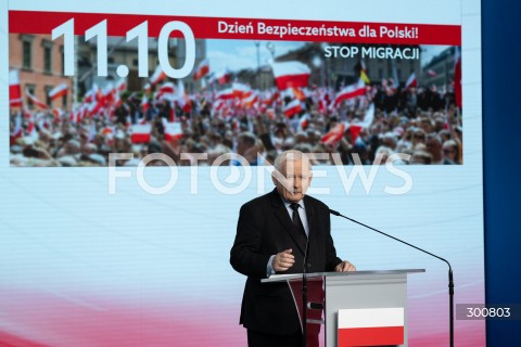  29.07.2025 WARSZAWA<br />
KONFERENCJA PRASOWA PREZESA PIS JAROSLAWA KACZYNSKIEGO<br />
N/Z JAROSLAW KACZYNSKI<br />
FOT. MARCIN BANASZKIEWICZ / FOTONEWS  