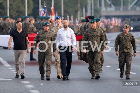  10.08.2025 WARSZAWA<br />
PROBA DEFILADY PRZED SWIETEM WOJSKA POLSKIEGO<br />
N/Z WLADYSLAW KOSINIAK KAMYSZ<br />
FOT. MARCIN BANASZKIEWICZ / FOTONEWS  