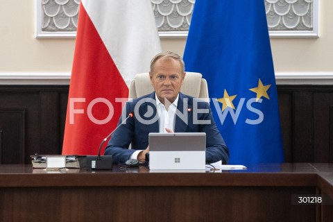  12.08.2025 WARSZAWA<br />
POSIEDZENIE RADY MINISTROW<br />
N/Z PREMIER DONALD TUSK<br />
 