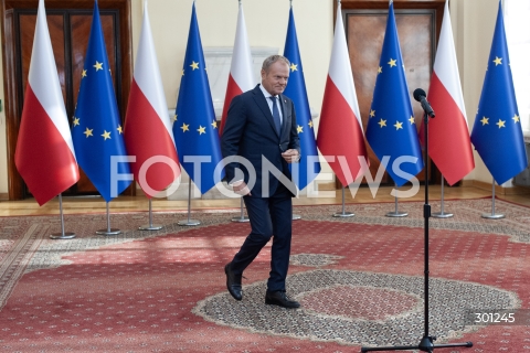  13.08.2025 WARSZAWA<br />
KONFERENCJA PREMIERA DONALDA TUSKA<br />
N/Z PREMIER DONALD TUSK<br />
 