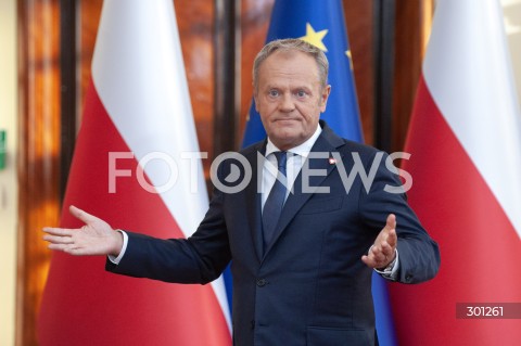 Konferencja premiera Donalda Tuska w Warszawie