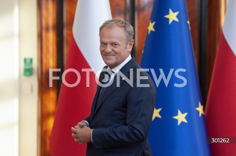  13.08.2025 WARSZAWA<br />
KONFERENCJA PREMIERA DONALDA TUSKA<br />
N/Z PREMIER DONALD TUSK<br />
 
