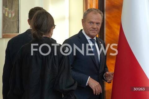  13.08.2025 WARSZAWA<br />
KONFERENCJA PREMIERA DONALDA TUSKA<br />
N/Z PREMIER DONALD TUSK<br />
 