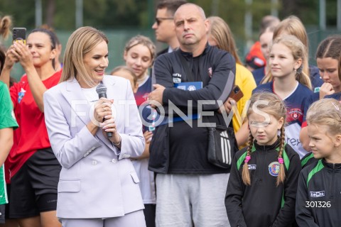  23.08.2025 TARNOBRZEG <br />
WIZYTA PIERWSZEJ DAMY MARTY NAWROCKIEJ W TARNOBRZEGU<br />
UDZIAL W IV PODKARPACKIM FESTIWALU PILKI NOZNEJ KOBIECEJ <br />
N/Z MARTA NAWROCKA<br />
 