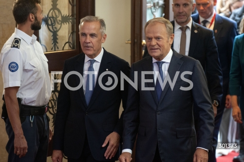  25.08.2025 WARSZAWA<br />
SPOTKANIE PREMIEROW POLSKI I KANADY<br />
N/Z DONALD TUSK MARK CARNEY<br />
 