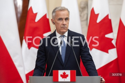  25.08.2025 WARSZAWA<br />
SPOTKANIE PREMIEROW POLSKI I KANADY<br />
N/Z MARK CARNEY<br />
 