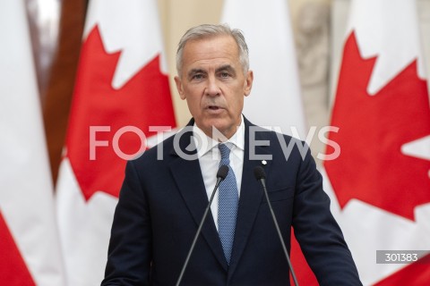  25.08.2025 WARSZAWA<br />
SPOTKANIE PREMIEROW POLSKI I KANADY<br />
N/Z MARK CARNEY<br />
 