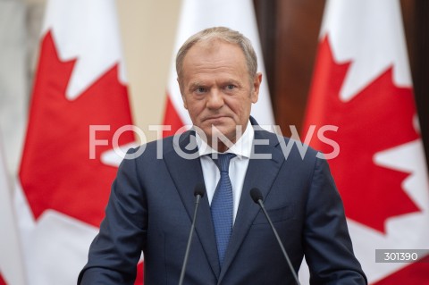  25.08.2025 WARSZAWA<br />
SPOTKANIE PREMIEROW POLSKI I KANADY<br />
N/Z DONALD TUSK MARK CARNEY<br />
 