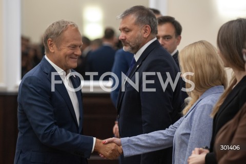  26.08.2025 WARSZAWA<br />
POSIEDZENIE RADY MINISTROW<br />
N/Z PREMIER DONALD TUSK WALDEMAR ZUREK<br />
 