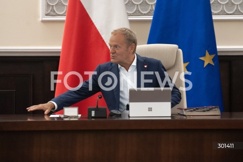  26.08.2025 WARSZAWA<br />
POSIEDZENIE RADY MINISTROW<br />
N/Z PREMIER DONALD TUSK<br />
 