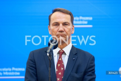  27.08.2025 WARSZAWA<br />
KONFERENCJA MINISTROW PO RADZIE GABINETOWEJ <br />
N/Z RADOSLAW SIKORSKI<br />
 
