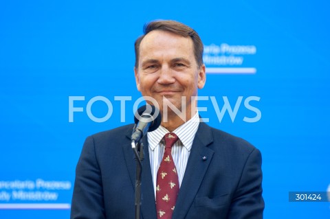  27.08.2025 WARSZAWA<br />
KONFERENCJA MINISTROW PO RADZIE GABINETOWEJ <br />
N/Z RADOSLAW SIKORSKI<br />
 