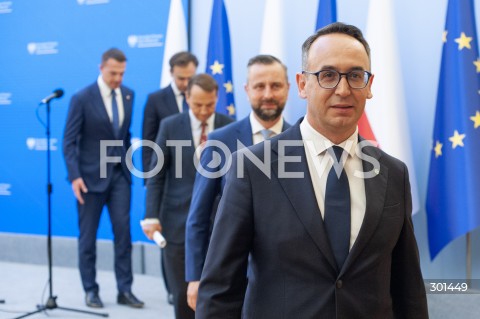 Konferencja ministrów po Radzie Gabinetowej w Warszawie