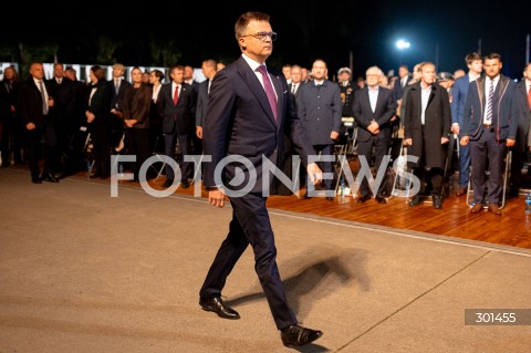  01.09.2025 GDANSK<br />
OBCHODY 86. ROCZNICY WYBUCHU II WOJNY SWIATOWEJ NA WESTERPLATTE W GDANSKU<br />
N/Z SZYMON HOLOWNIA<br />
 