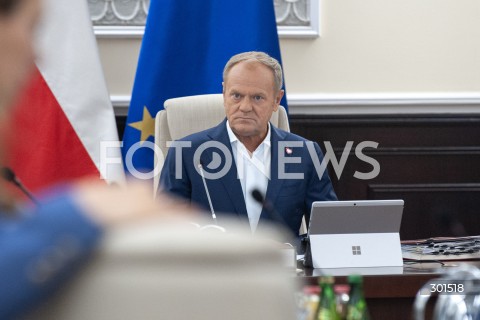  09.09.2025 WARSZAWA<br />
POSIEDZENIE RADY MINISTROW<br />
N/Z PREMIER DONALD TUSK<br />
 