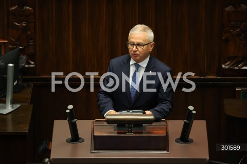  12.09.2025 WARSZAWA<br />
POSIEDZENIE SEJMU X KADENCJI<br />
N/Z WLODZIMIERZ SKALIK<br />
FOT. ANTONI BYSZEWSKI/FOTONEWS 