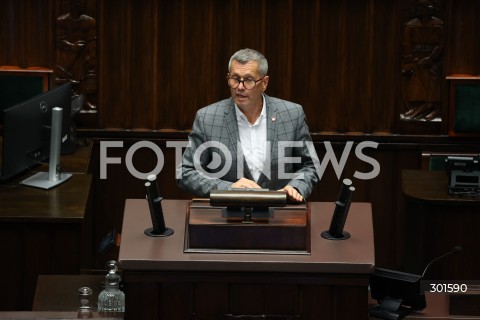  12.09.2025 WARSZAWA<br />
POSIEDZENIE SEJMU X KADENCJI<br />
N/Z WITOLD TUMANOWICZ<br />
FOT. ANTONI BYSZEWSKI/FOTONEWS 