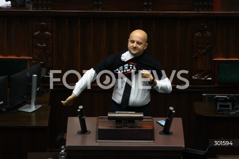  12.09.2025 WARSZAWA<br />
POSIEDZENIE SEJMU X KADENCJI<br />
N/Z DARIUSZ MATECKI<br />
FOT. ANTONI BYSZEWSKI/FOTONEWS 
