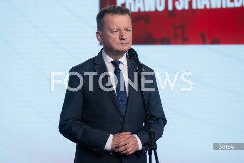  12.09.2025 WARSZAWA<br />
KONFERENCJA PRASOWA PREZESA PIS JAROSLAWA KACZYNSKIEGO<br />
N/Z MARIUSZ BLASZCZAK<br />
 