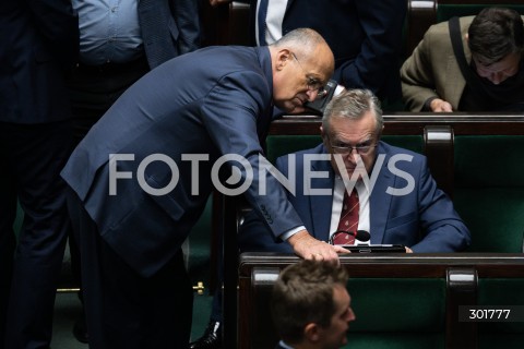  26.09.2025 WARSZAWA SEJM<br />
POSIEDZENIE SEJMU RP<br />
N/Z ZBIGNIEW RAU PIOTR GLINSKI<br />
FOT. MARCIN BANASZKIEWICZ / FOTONEWS  